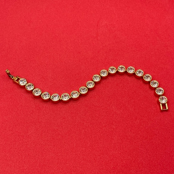 Touchstone Crystal Rose Gold Silk Ice Bracelet - Picture 3 of 9